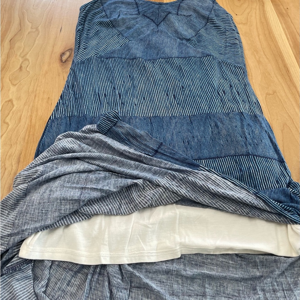 Splendid Women's M Blue Striped Sleeveless Maxi Dress Soft Lightweight - Picture 5 of 5